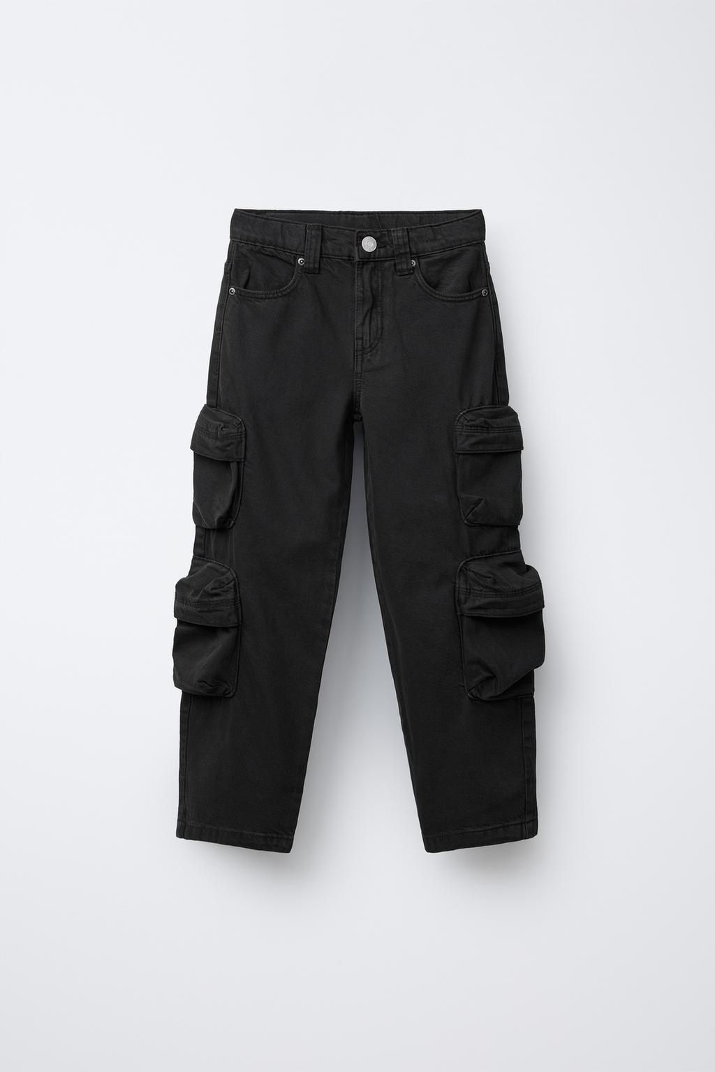 WIDE-LEG MULTICARGO TROUSERS - Zara фото 2