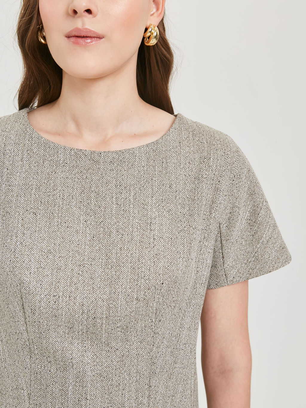 Блузка с цельнокроеным рукавом