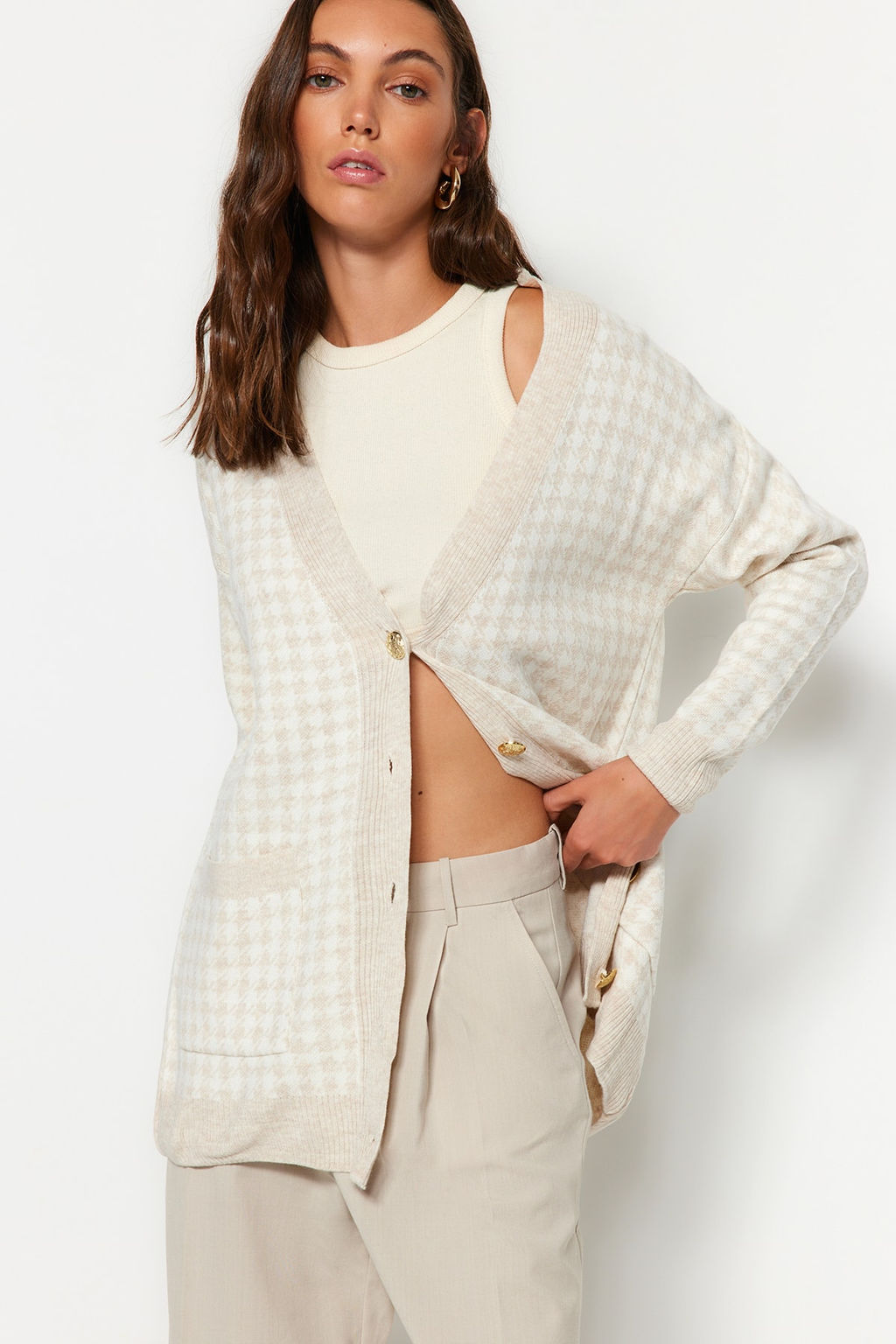 Tas Genis Kal?p Kazayag? Triko H?rka TWOAW22HI0179