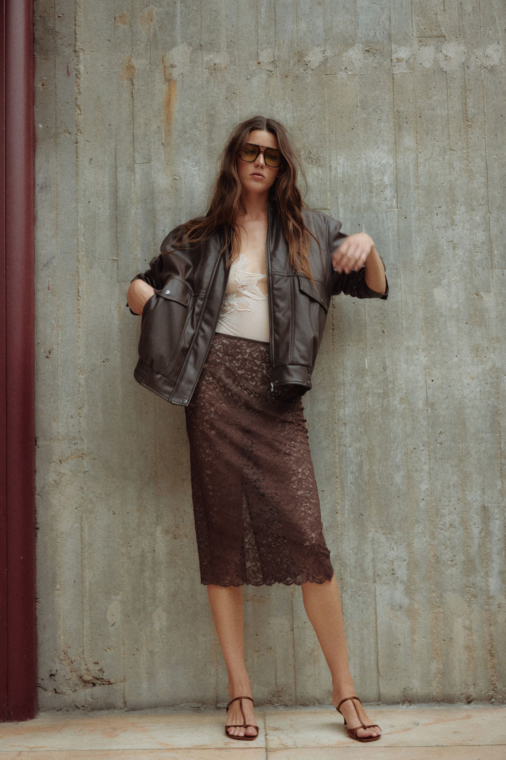 Falda de tubo en encaje - H&m фото 2