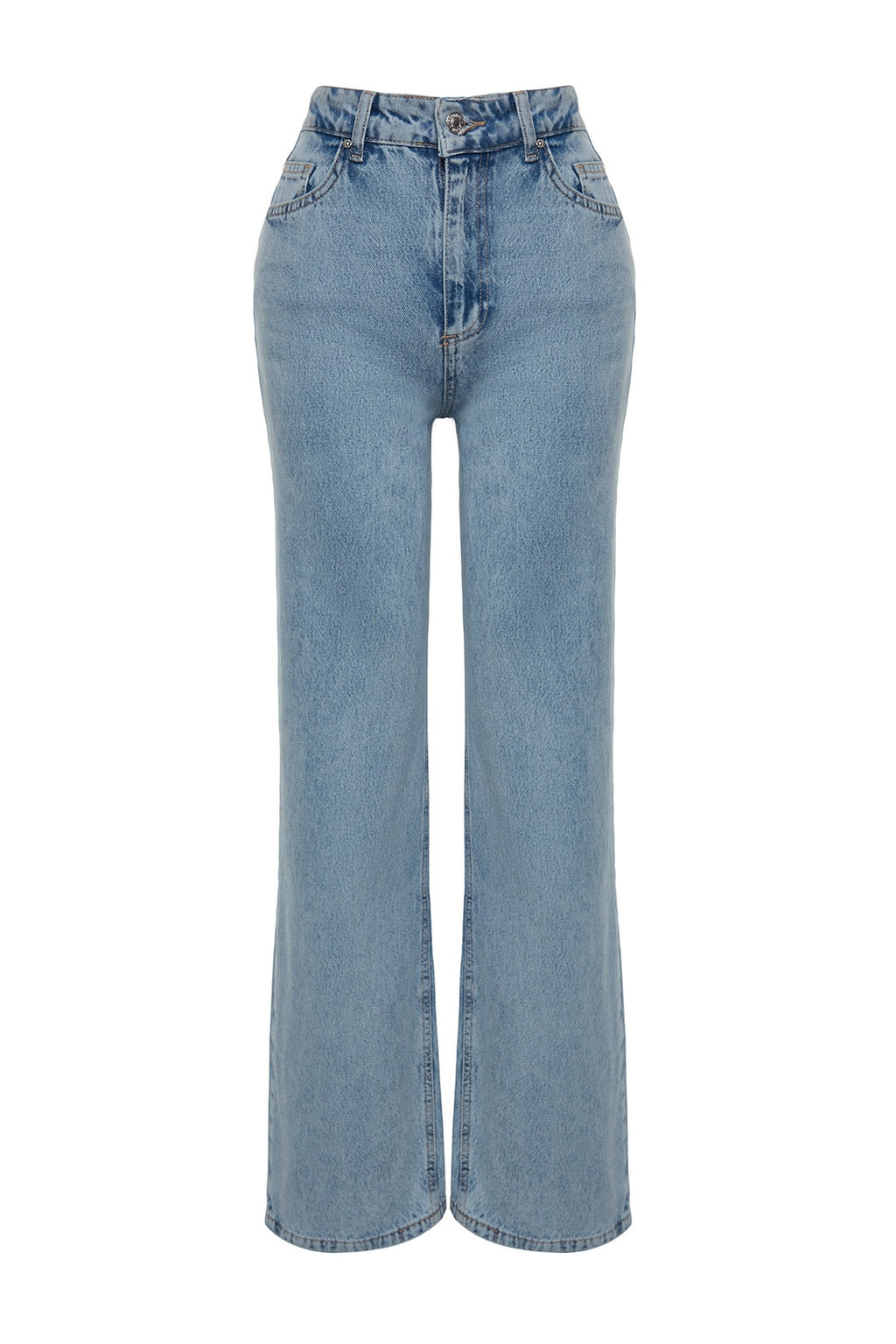 Ac?k Mavi Yuksek Bel Genis Paca Wide Leg Jeans TWOAW24JE00074