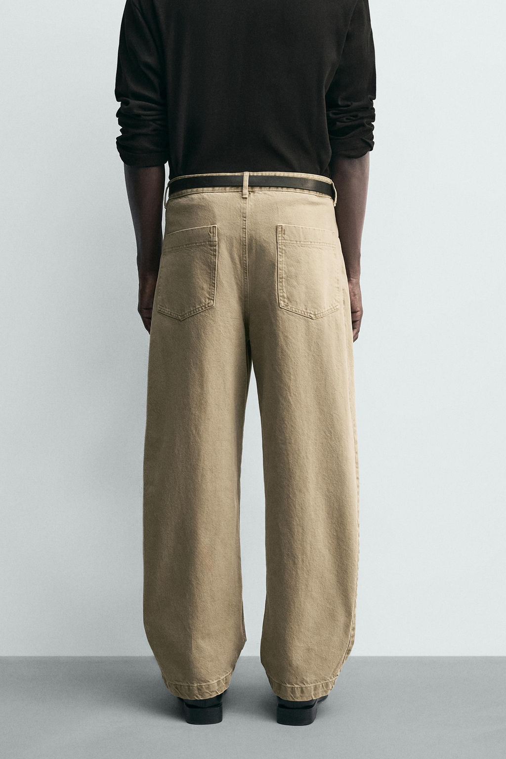 PANTAL?N STRAIGHT FIT LAVADO / Beige - Zara фото 12