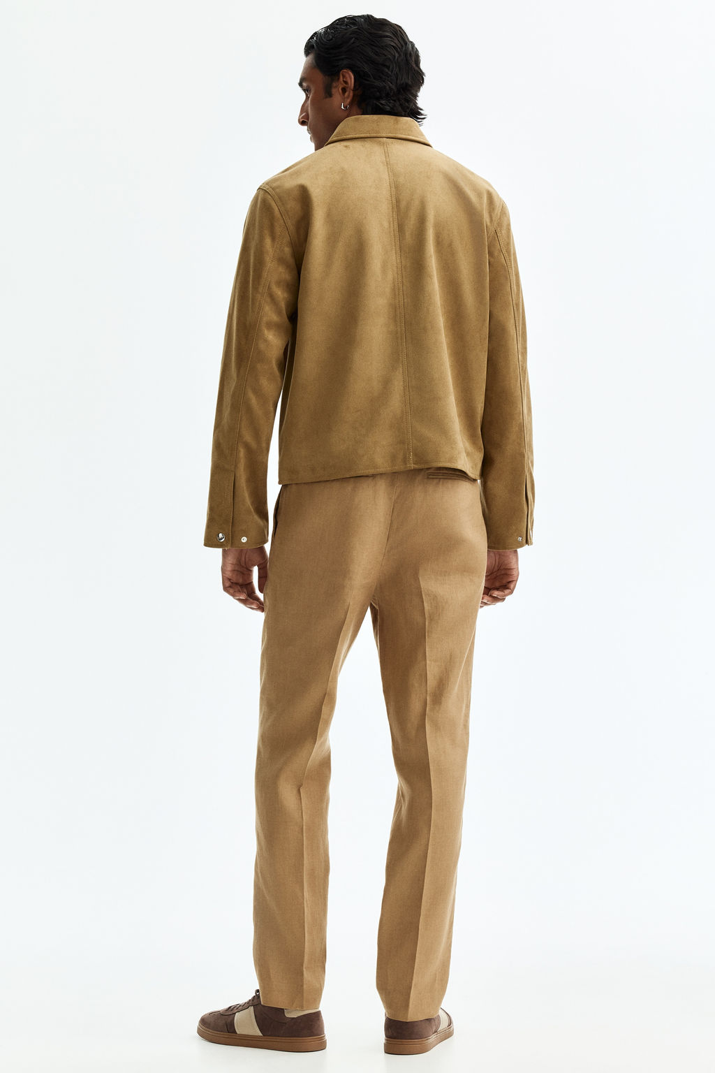 Pantal?n de traje en lino Slim Fit - H&m фото 9