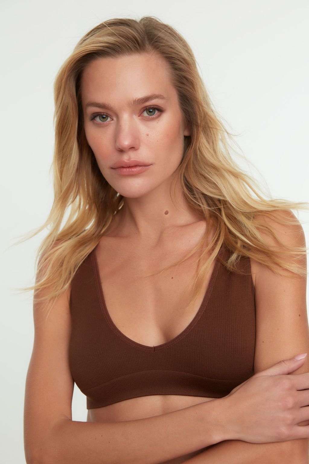 TRENDYOLMILLA Siyah Seamless/Dikissiz Balensiz Kaps?z Bralette Orme Sutyen THMAW22SU0025  фото 24