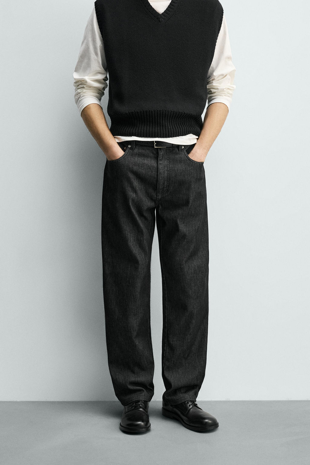 JEANS STRAIGHT FIT T?RMICO / Negro - Zara фото 2