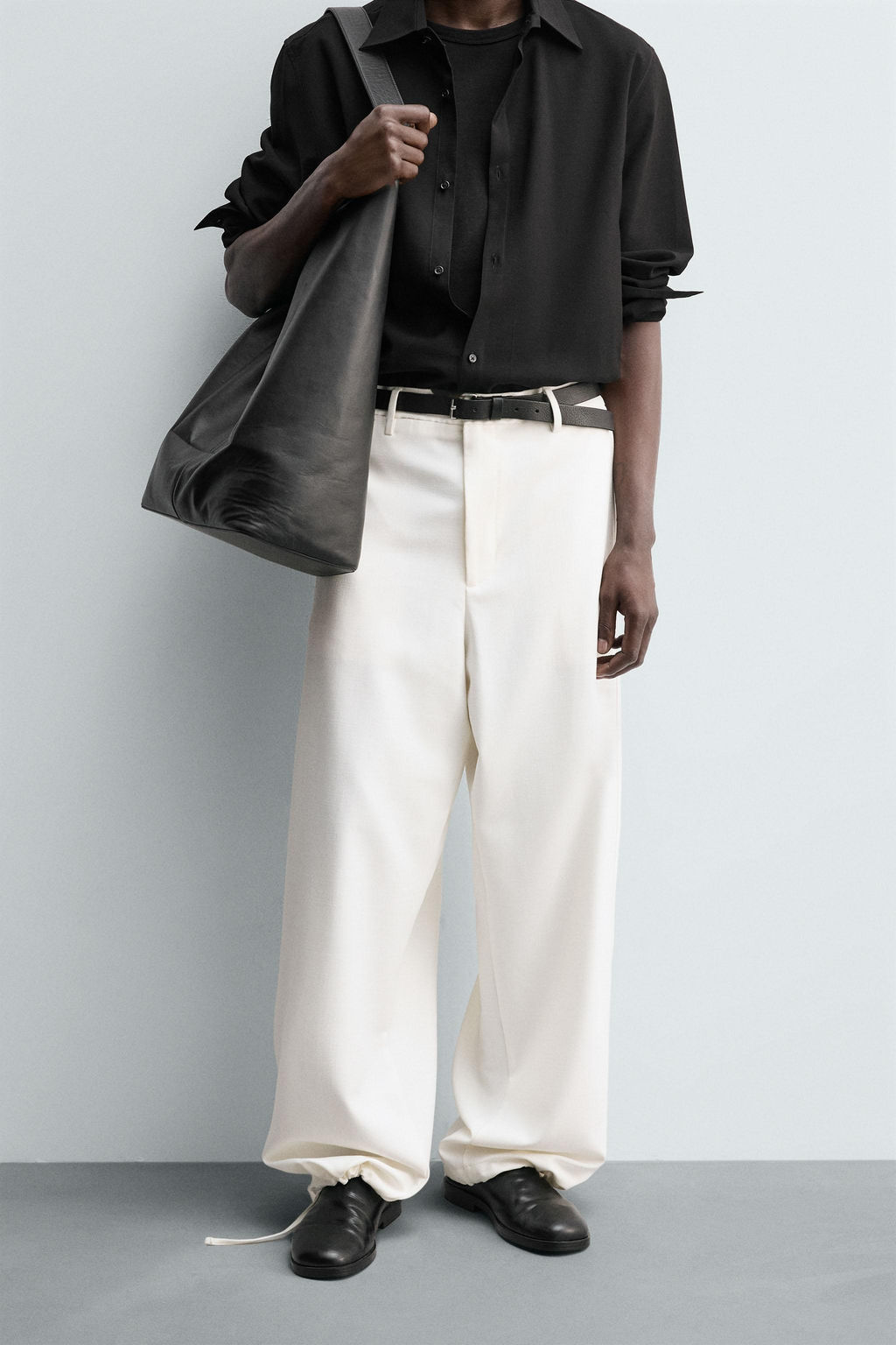 TEXTURED RELAXED FIT TROUSERS - Zara фото 2