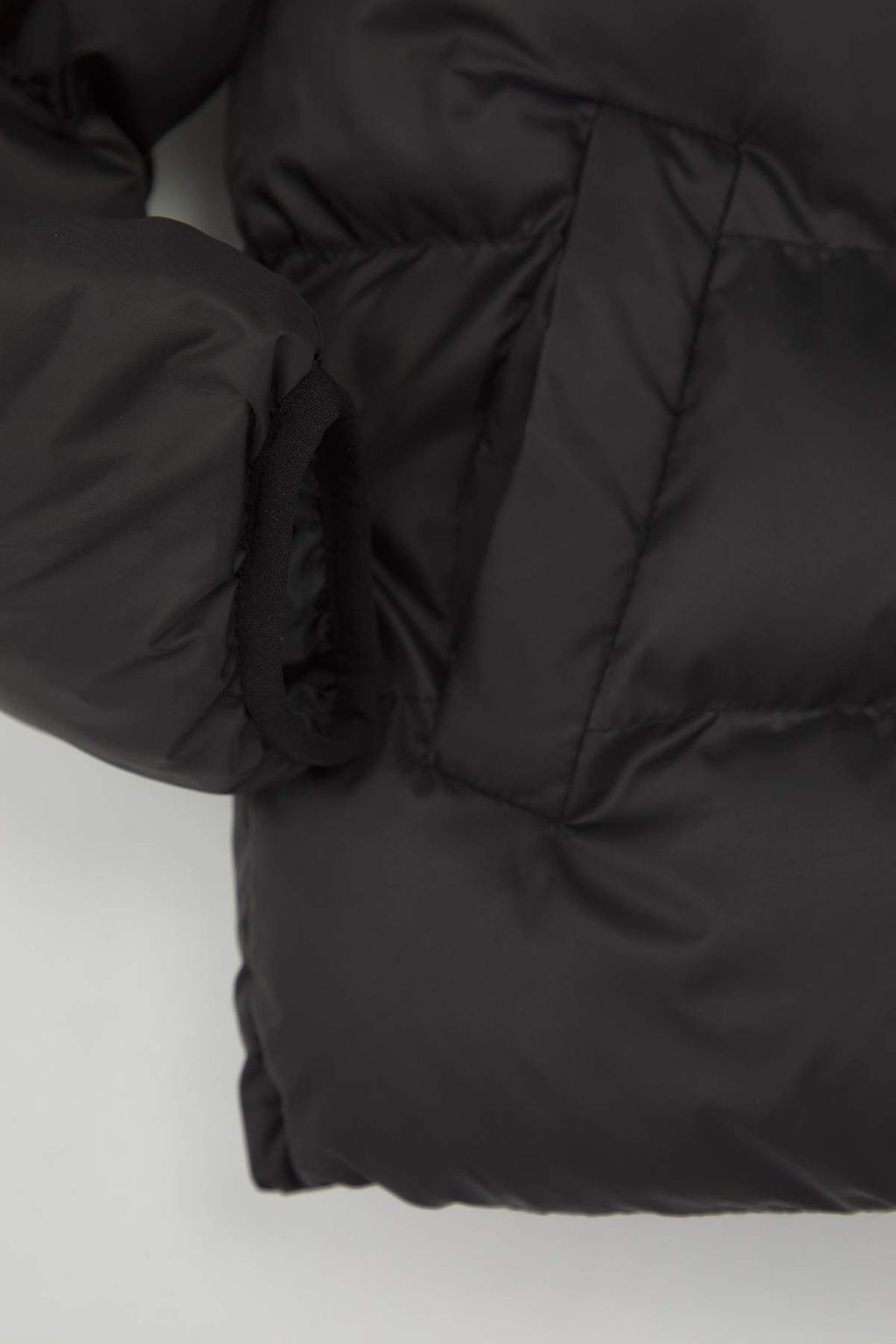 Yesil Duz/Basic Kal?n Kapusonlu Regular Unisex Cocuk Mont TKDAW26MO00008 - Trendyolmilla фото 6