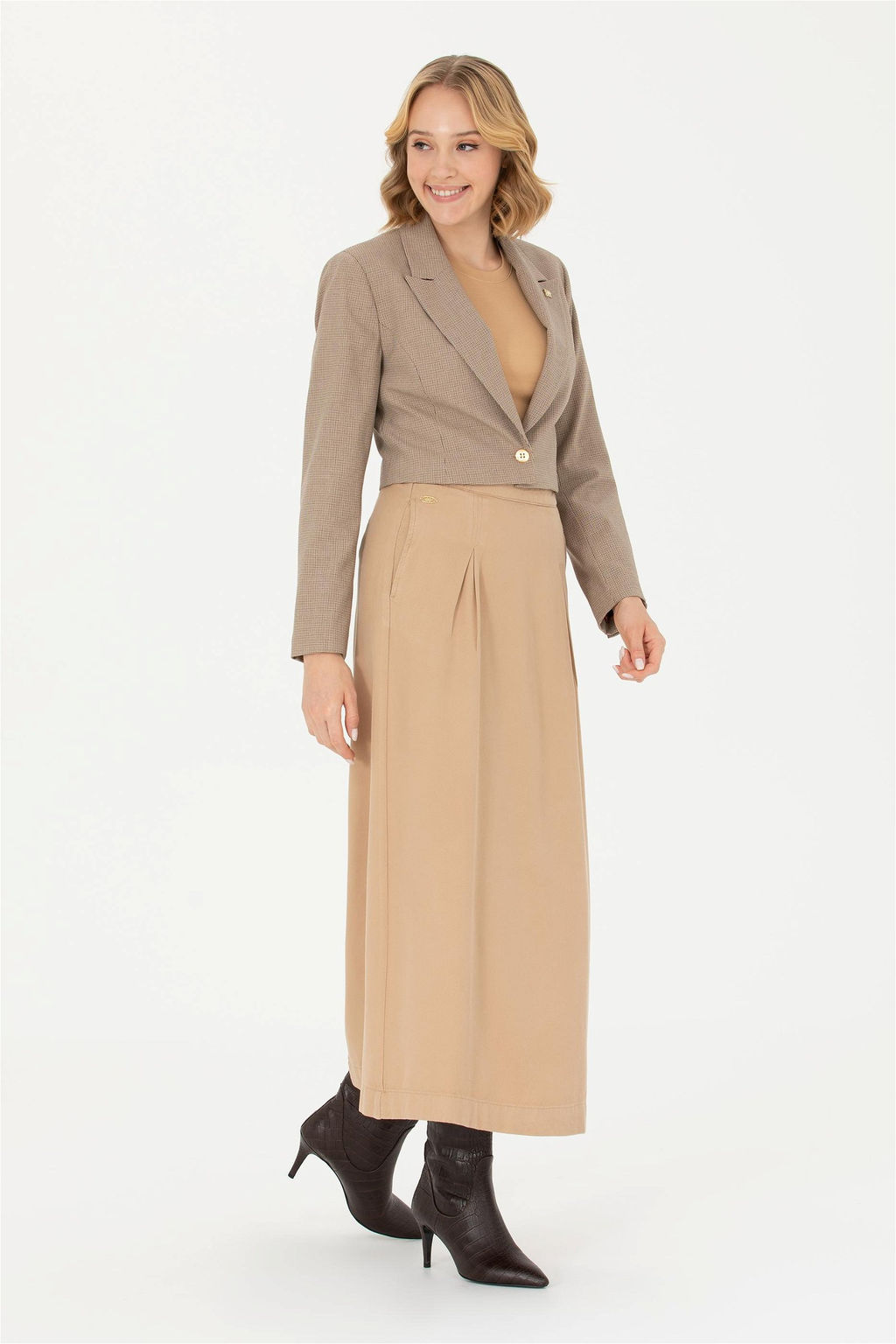 Женская куртка светло-коричневого цвета Неожиданная скидка в корзине - U.s. polo assn фото 4