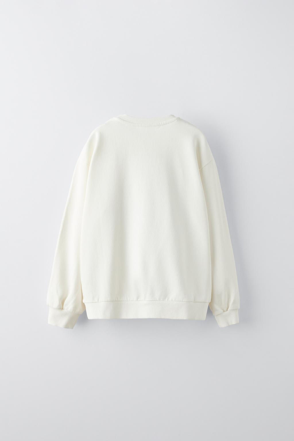 FLORAL AND TEXT SWEATSHIRT - Zara фото 2