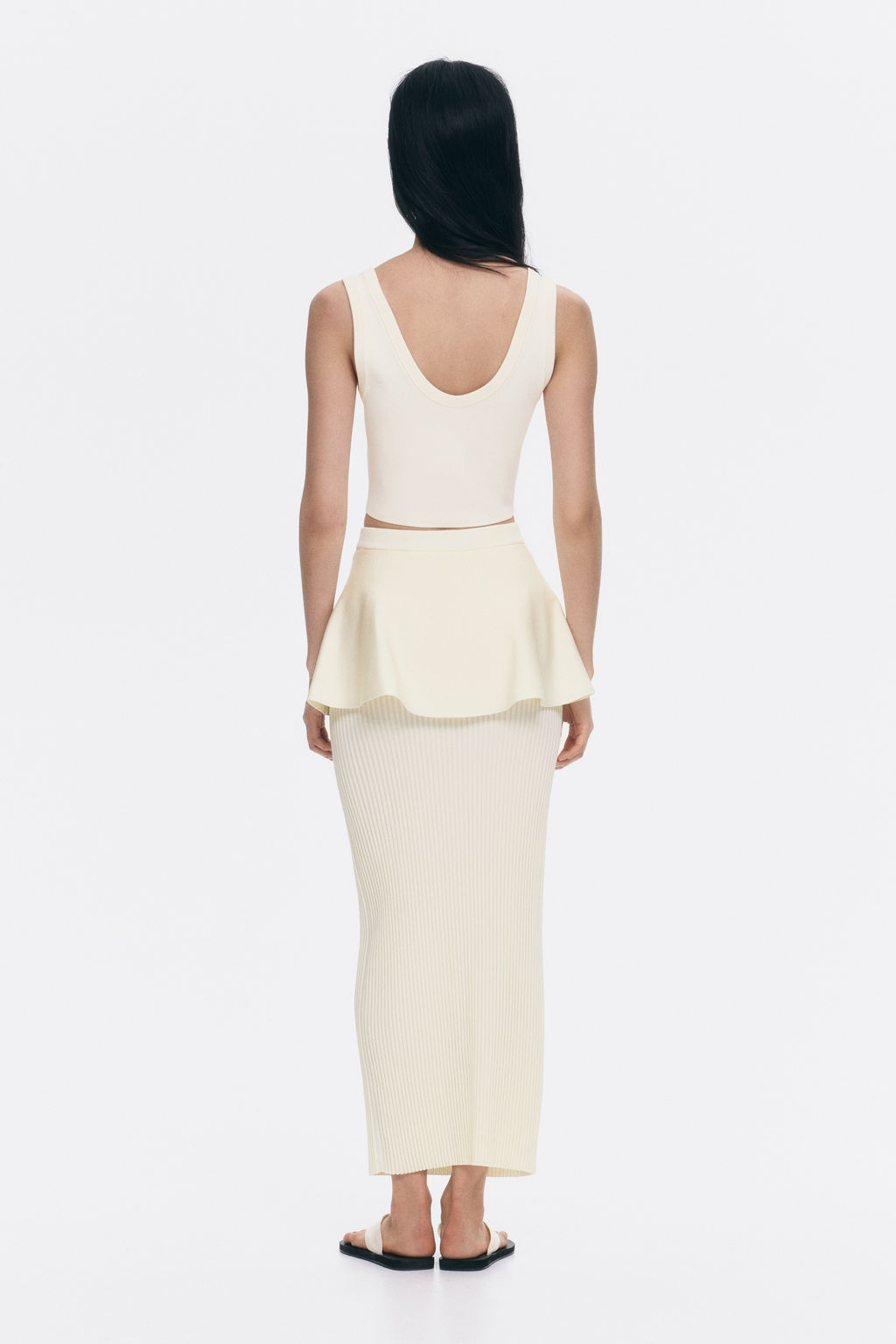 Falda de punto efecto layering - H&m фото 5