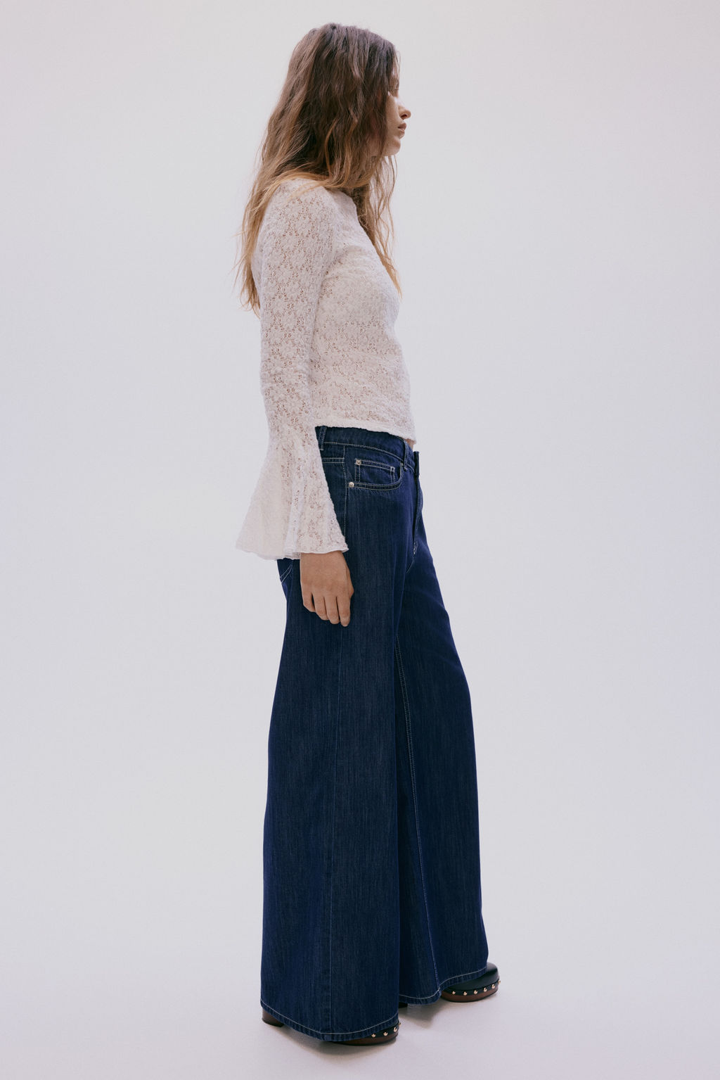 Wide Regular Waist Jeans - H&m фото 8