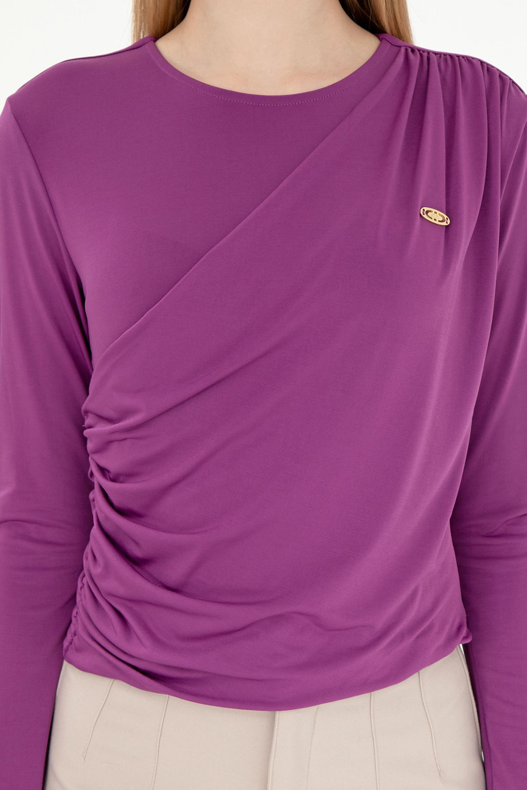 Женский фиолетовый свитшот Неожиданная скидка в корзине - U.s. polo assn фото 13