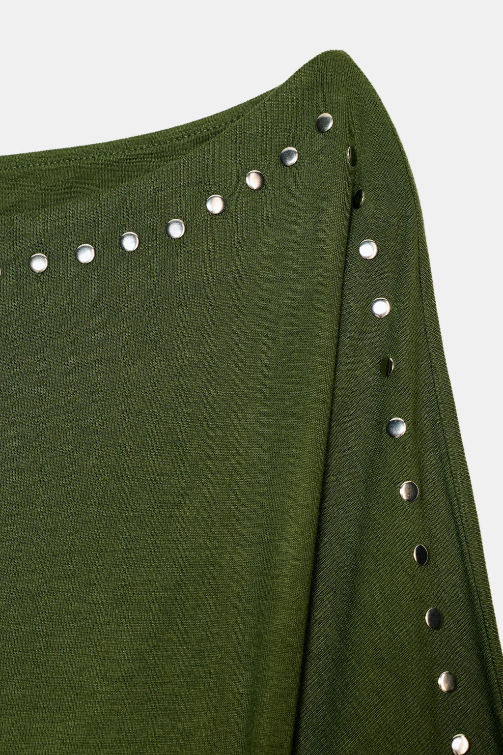 LONG SLEEVE STUDDED T-SHIRT - Zara фото 8