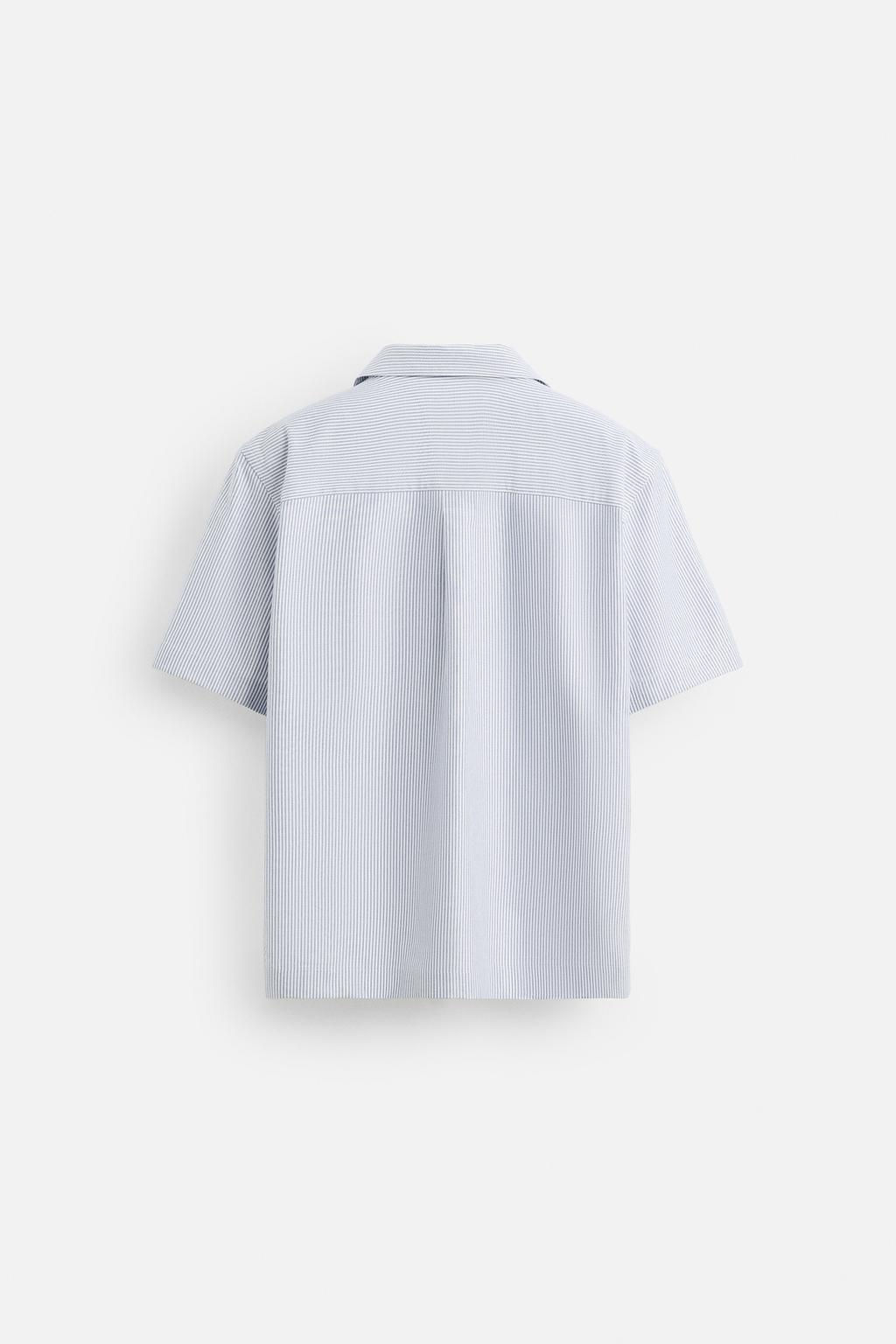 STRIPED OXFORD SHIRT - Zara фото 8