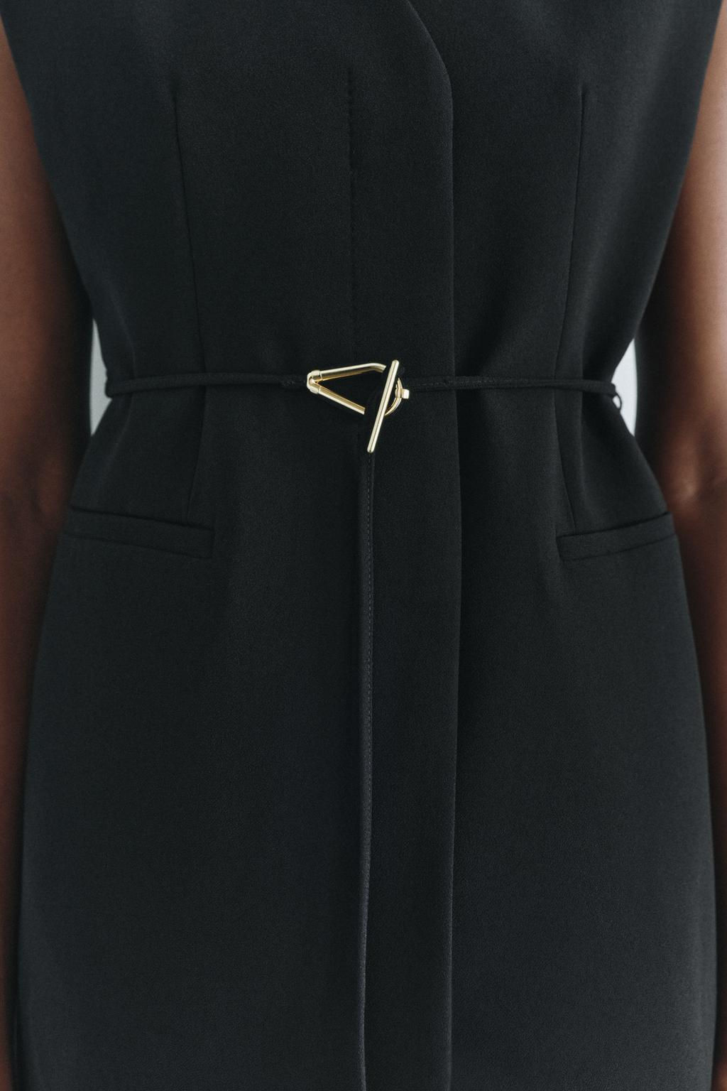 ZW COLLECTION WAISTCOAT WITH BELT AND VENTS - Zara фото 5