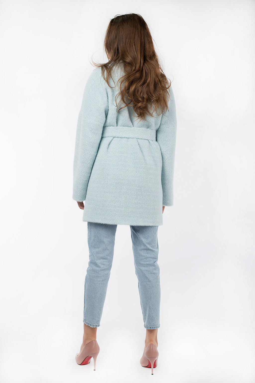 Пальто женское демисезонное (пояс) - El podio фото 6