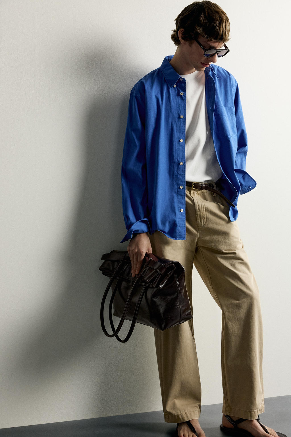 PANTAL?N CHINO RELAXED FIT LAVADO / Beige - Zara фото 6
