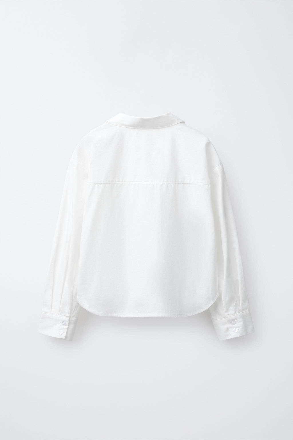 CROPPED SHIRT WITH JEWEL BOWS - Zara фото 2