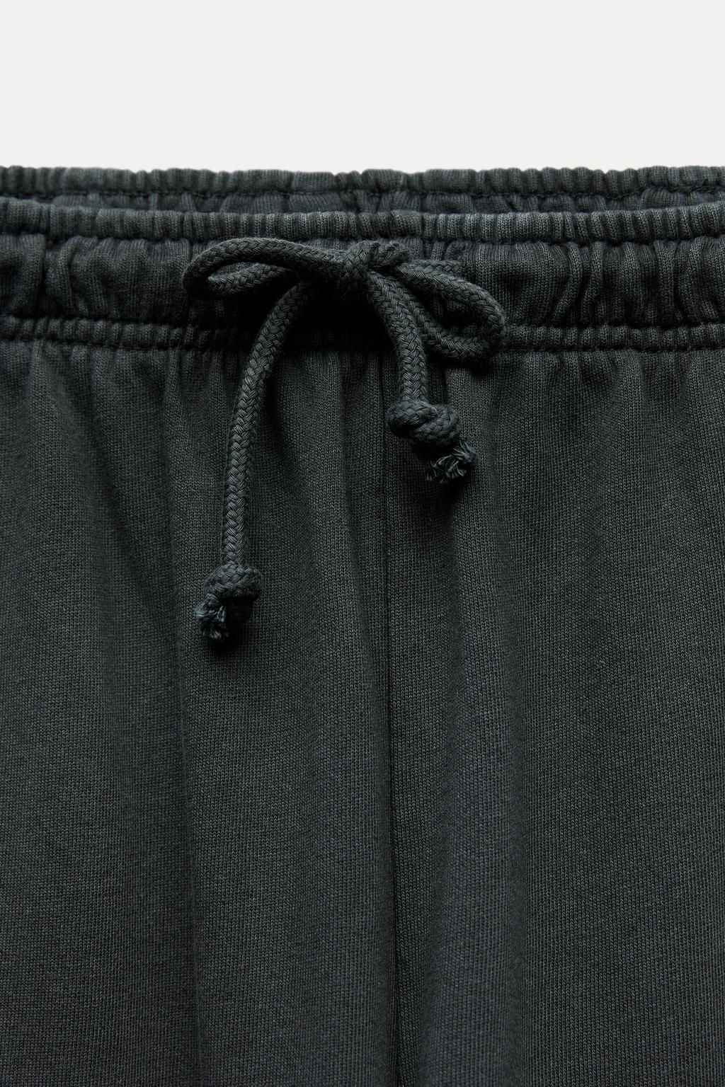 FADED-EFFECT PLUSH JOGGER TROUSERS - Zara фото 23