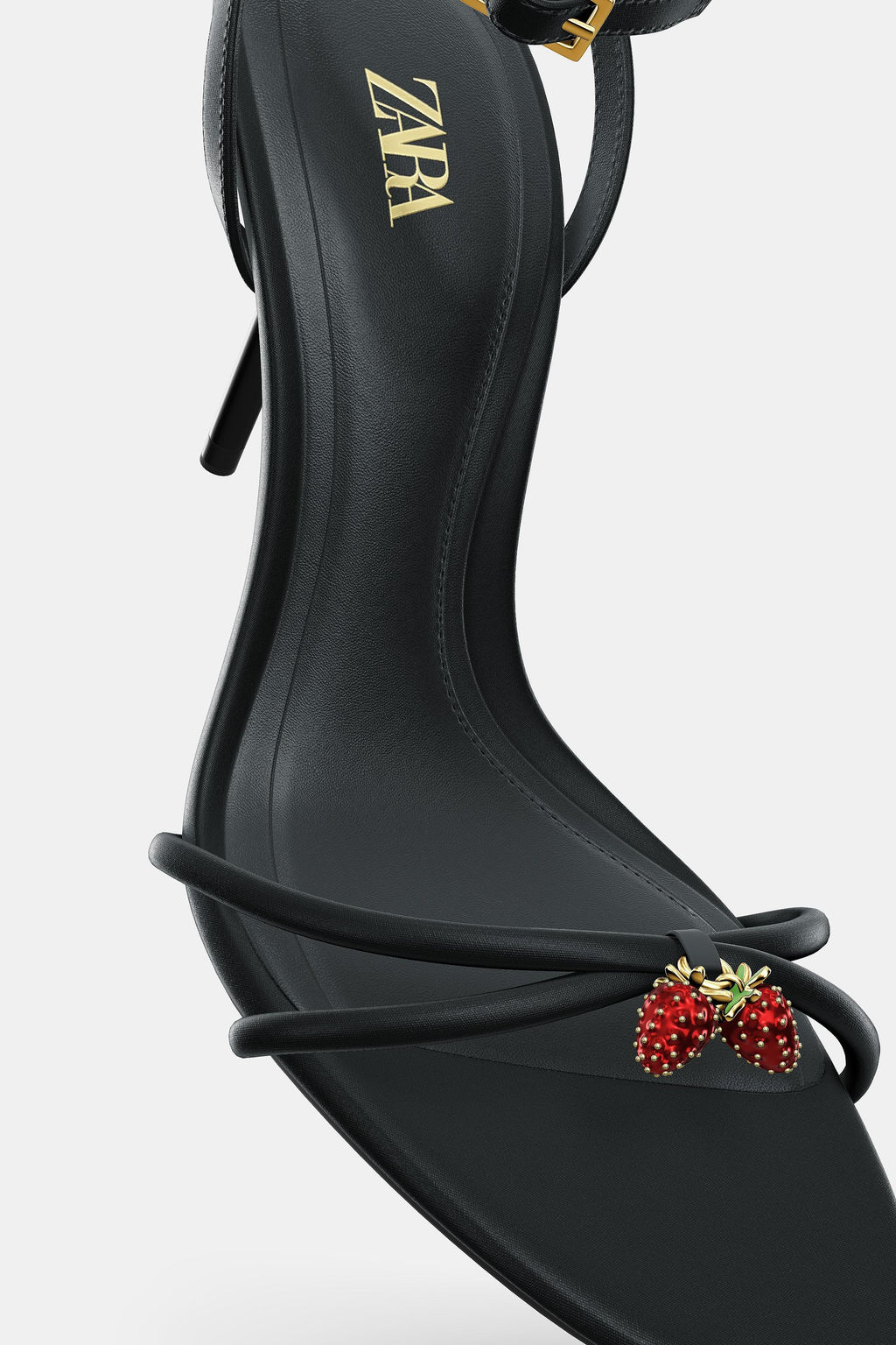 BEADED CROSSOVER STRAP SANDALS - Zara фото 16