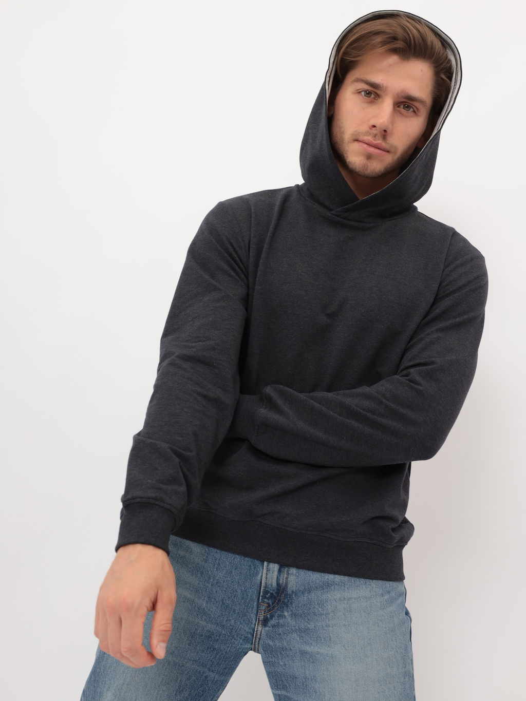 Худи мужское GREG G172-OZ02-30 (антрацит м.)  фото 4