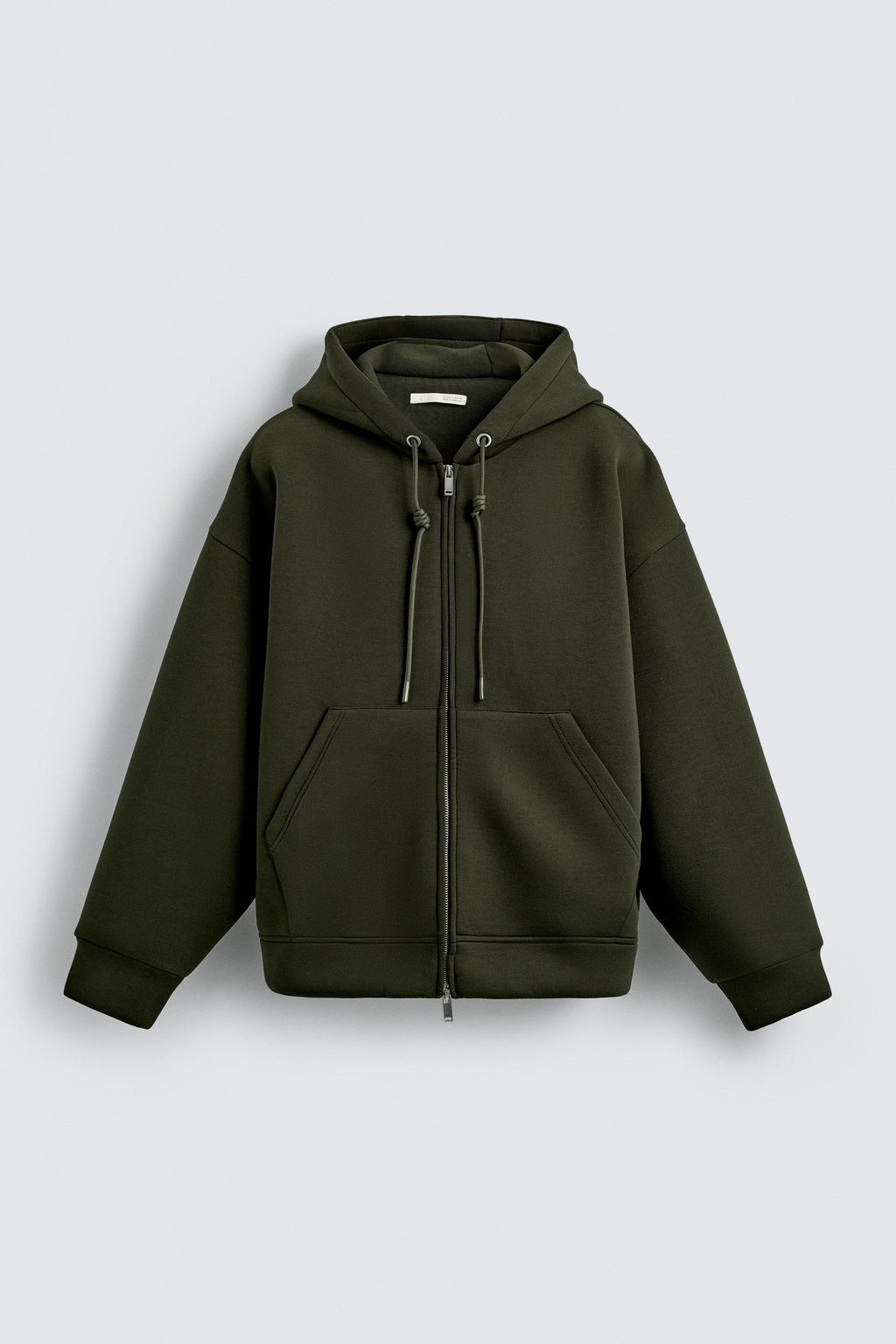 NEOPRENE-EFFECT HOODIE - Zara фото 7