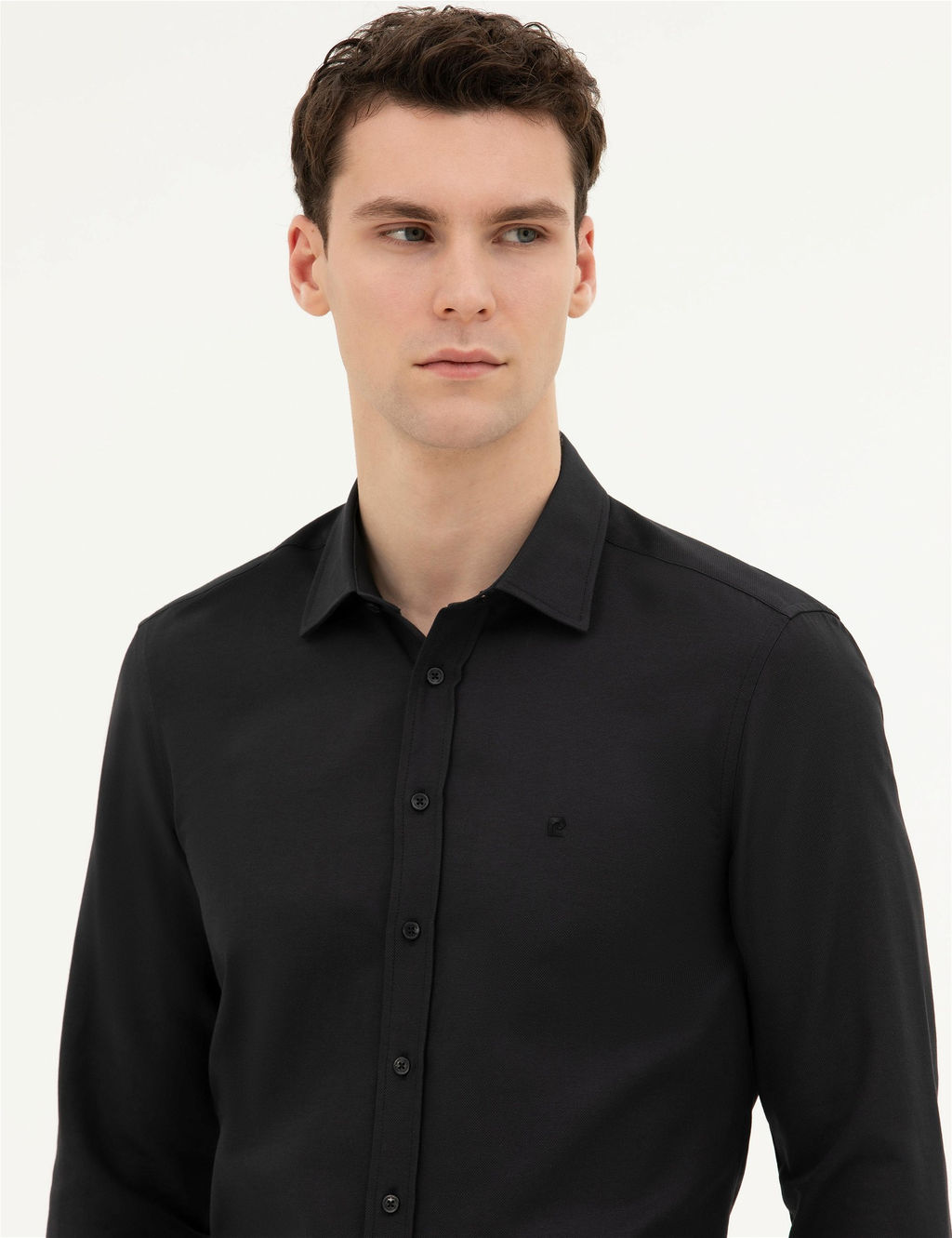 Siyah Slim Fit Uzun Kollu G_mlek