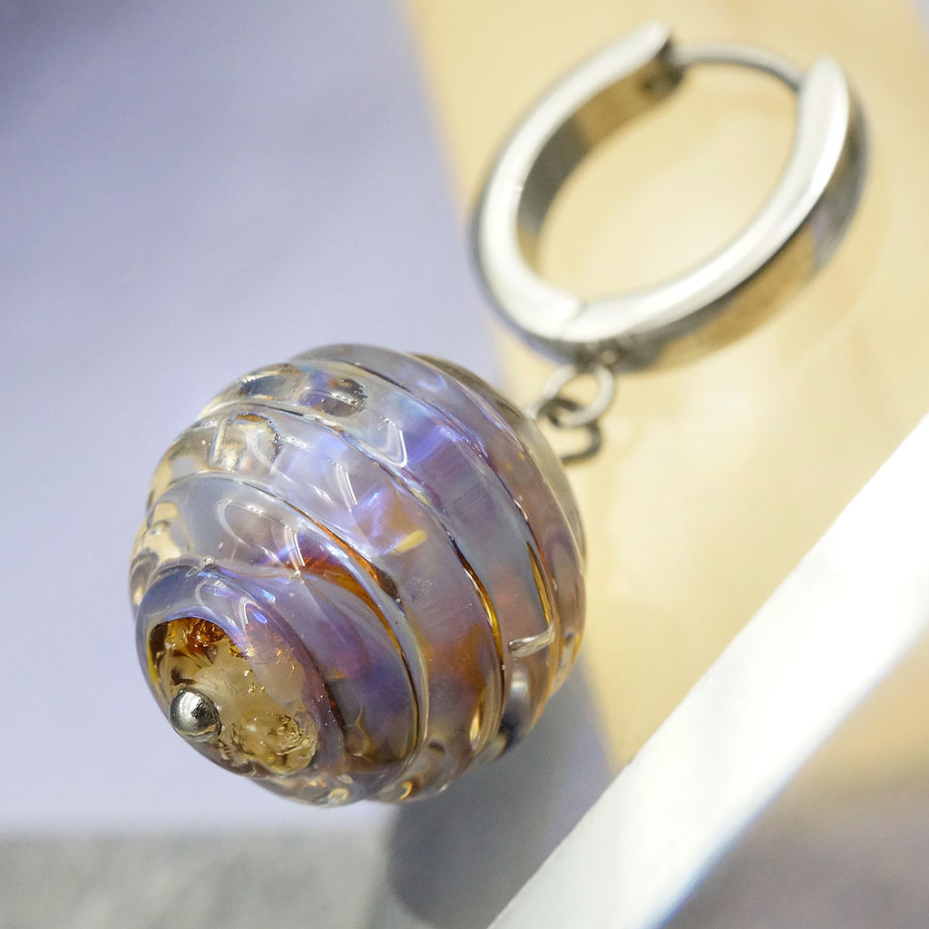 Серьги из муранского стекла LAVANDER GLOW LS3332