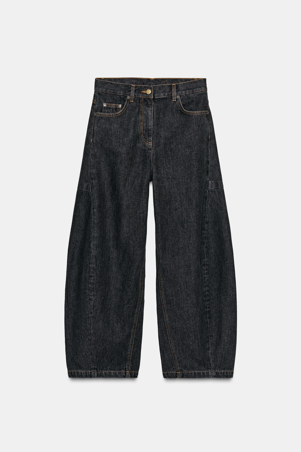 JEANS ZW COLLECTION BARREL MID-WAIST - Zara фото 4