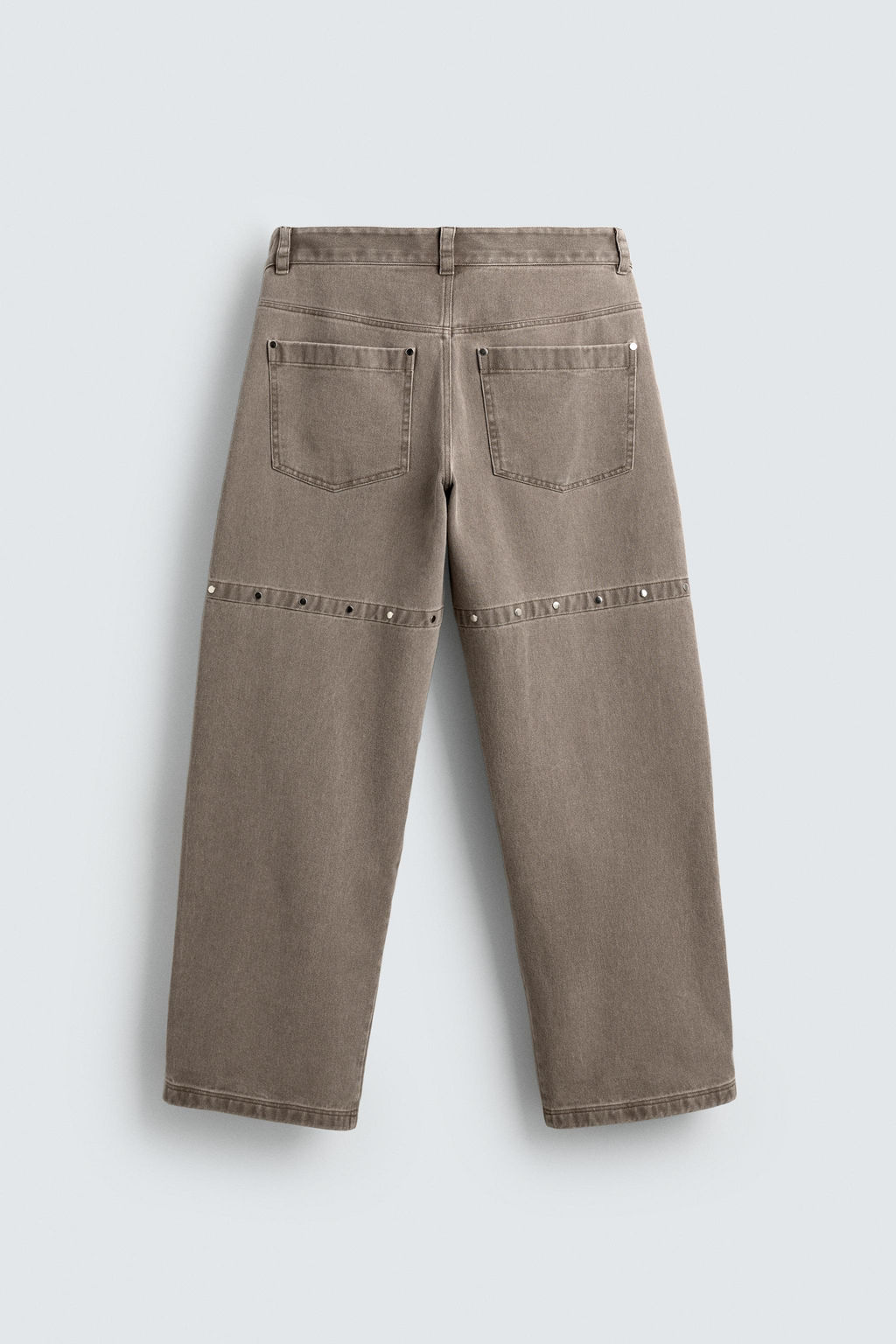 LIMITED EDITION RELAXED FIT TROUSERS WITH STUDS - Zara фото 20