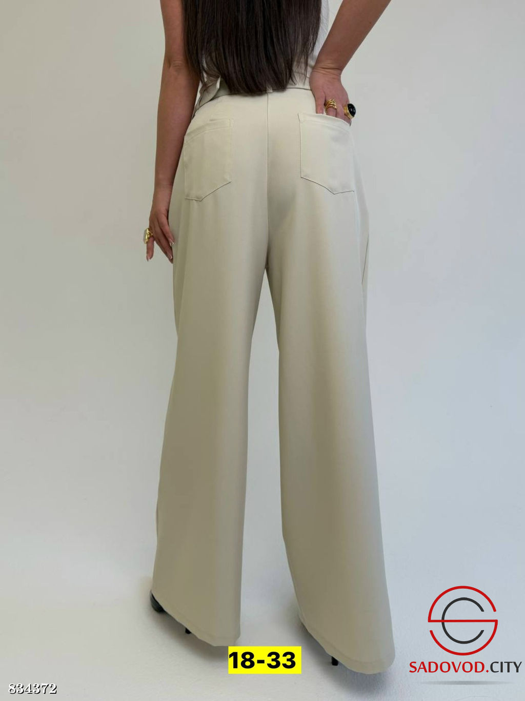 Штаны палаццо с высокой посадкой - Bruno фото 4