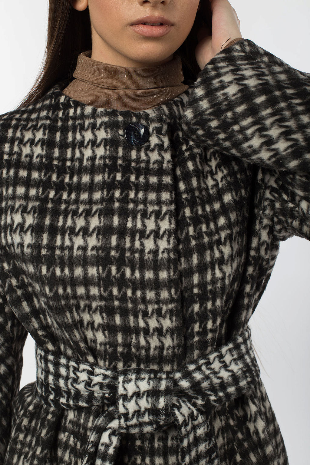 Пальто женское демисезонное (пояс) - El podio фото 5