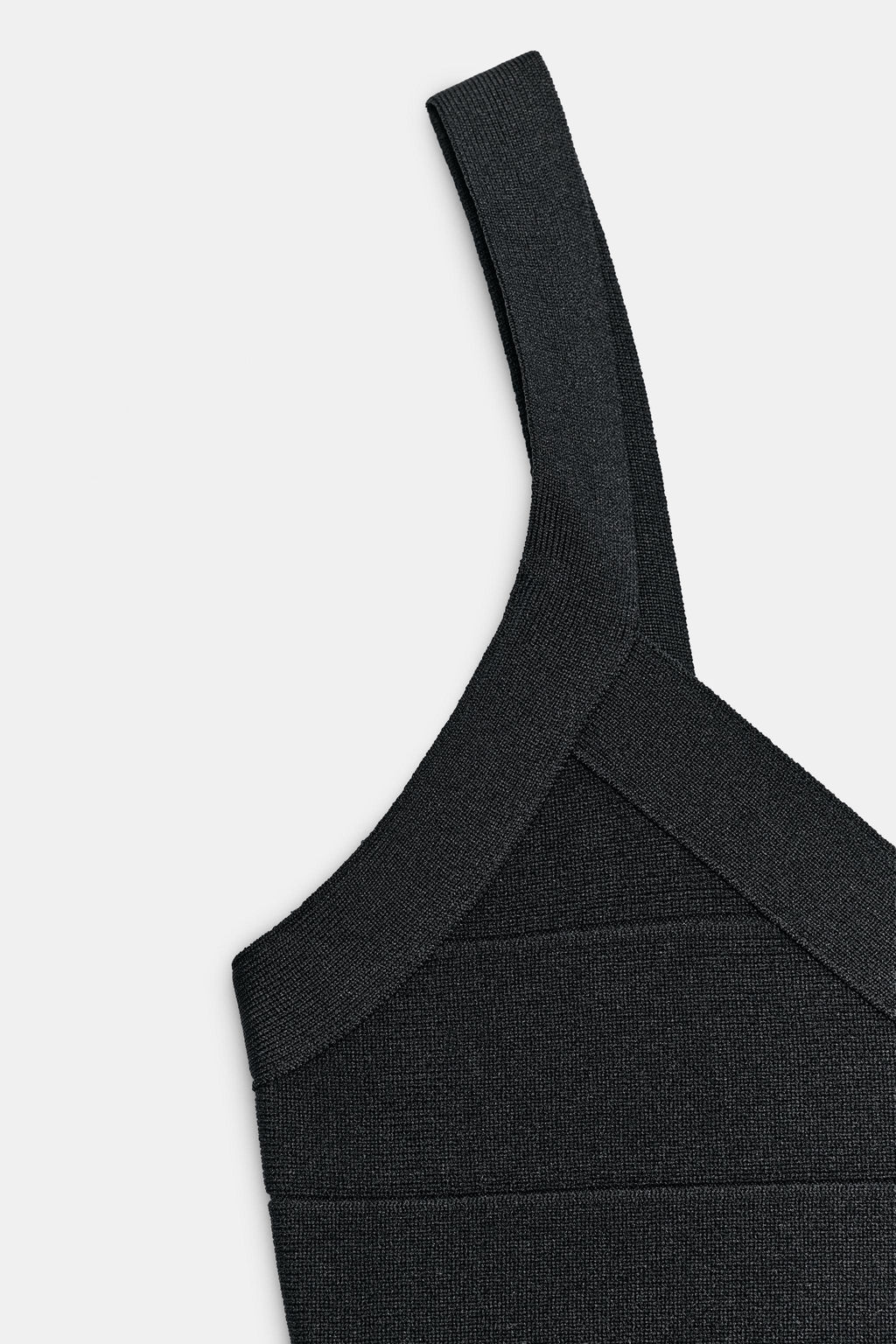 VESTIDO MINI STRETCH BANDAS / Negro - Zara фото 6