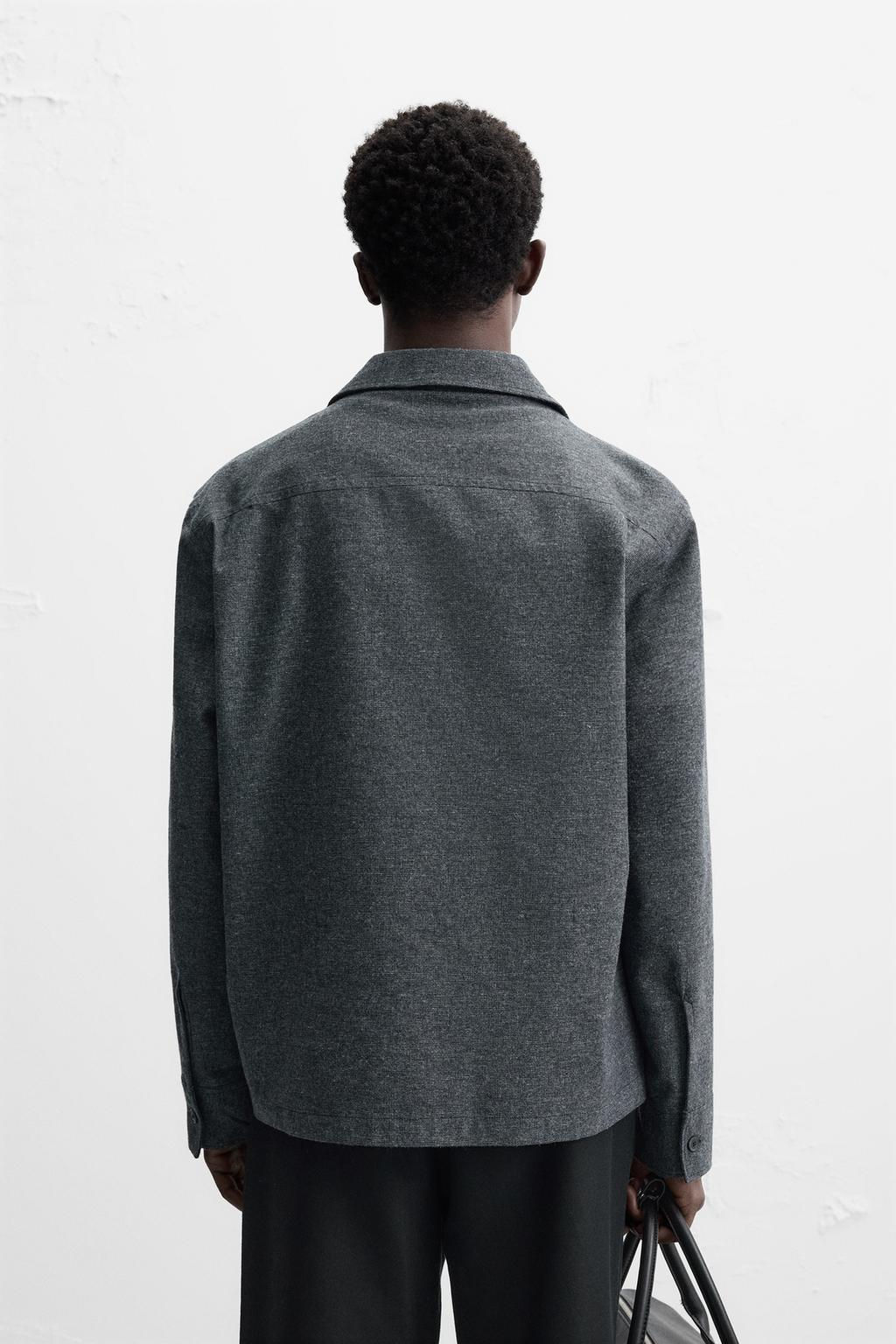 TEXTURED OVERSHIRT - Zara фото 19