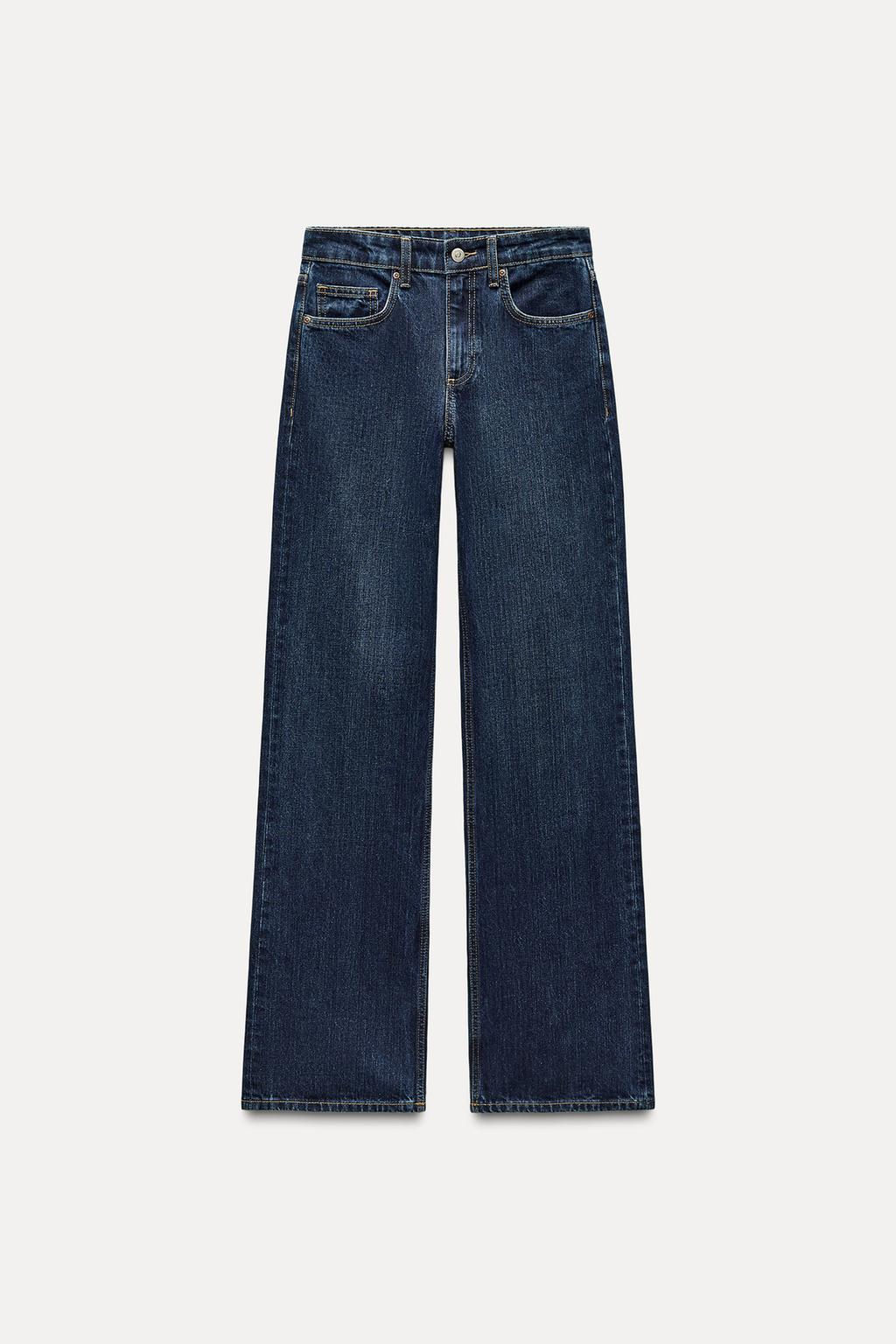 MID-RISE WIDE-LEG TRF JEANS - Zara фото 7