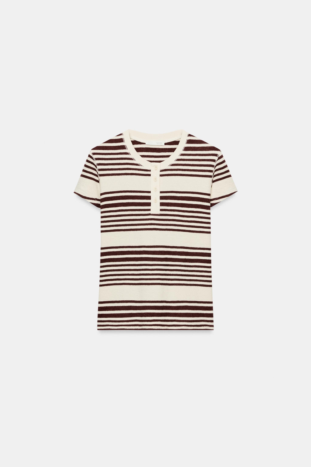 CAMISETA CUELLO PANADERO RAYAS / Rayas