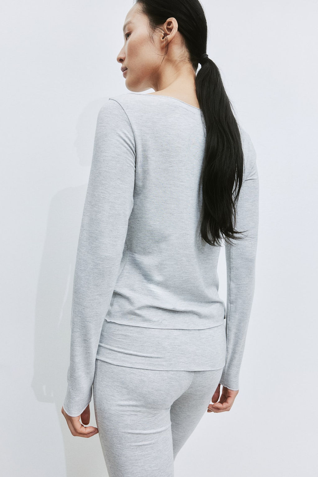 Camiseta con escote barco - H&m фото 4