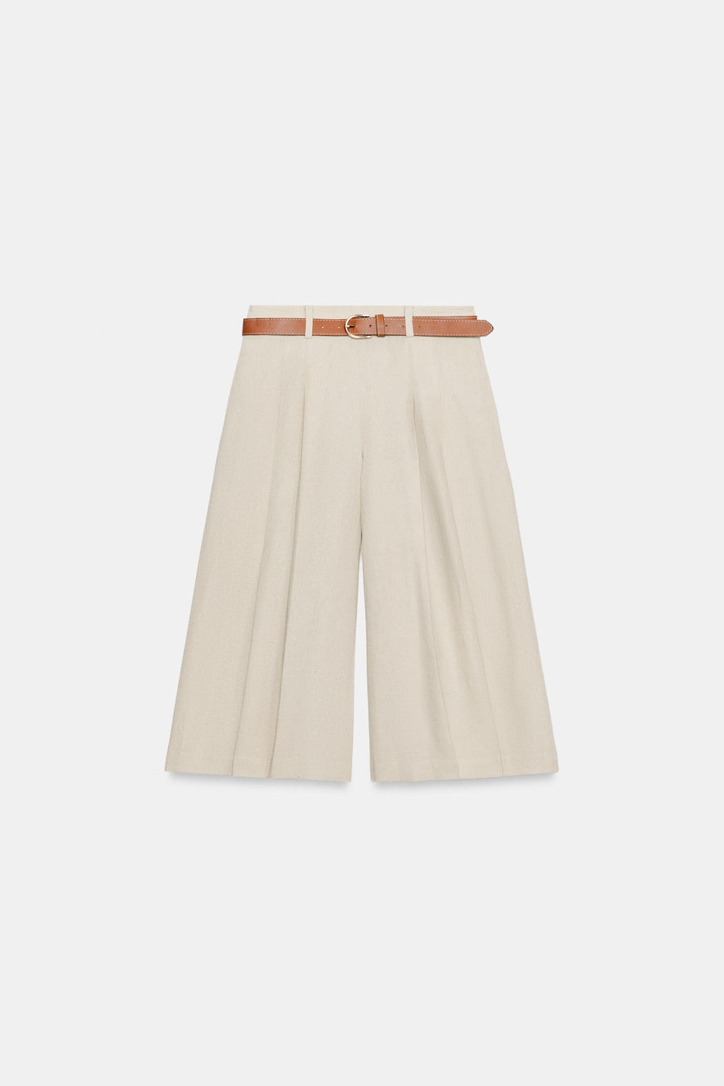 BERMUDA LARGA CINTUR?N / Beige claro - Zara фото 7