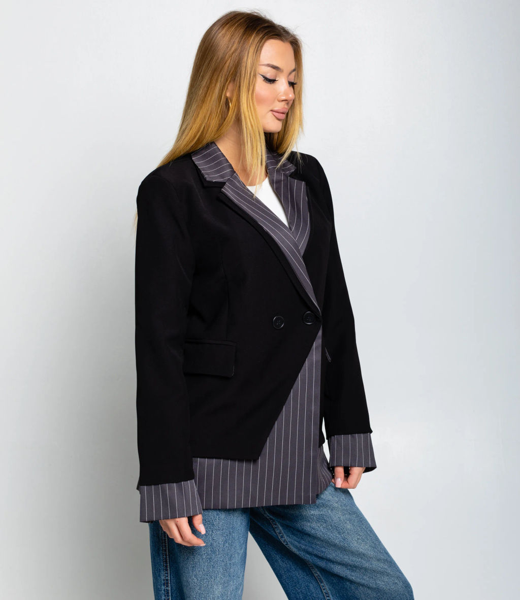Пиджак #КТ926 (4), чёрный