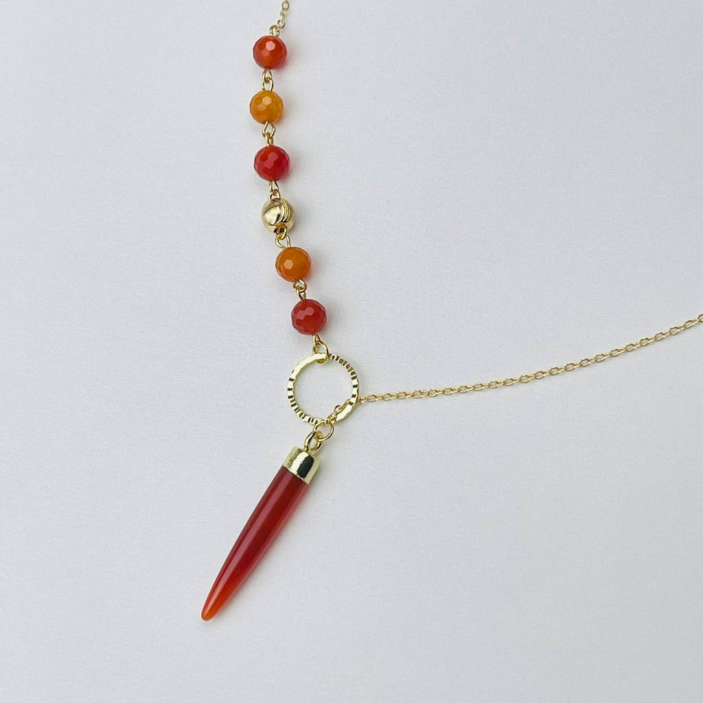 Колье на цепочке с Сердоликом 45 см