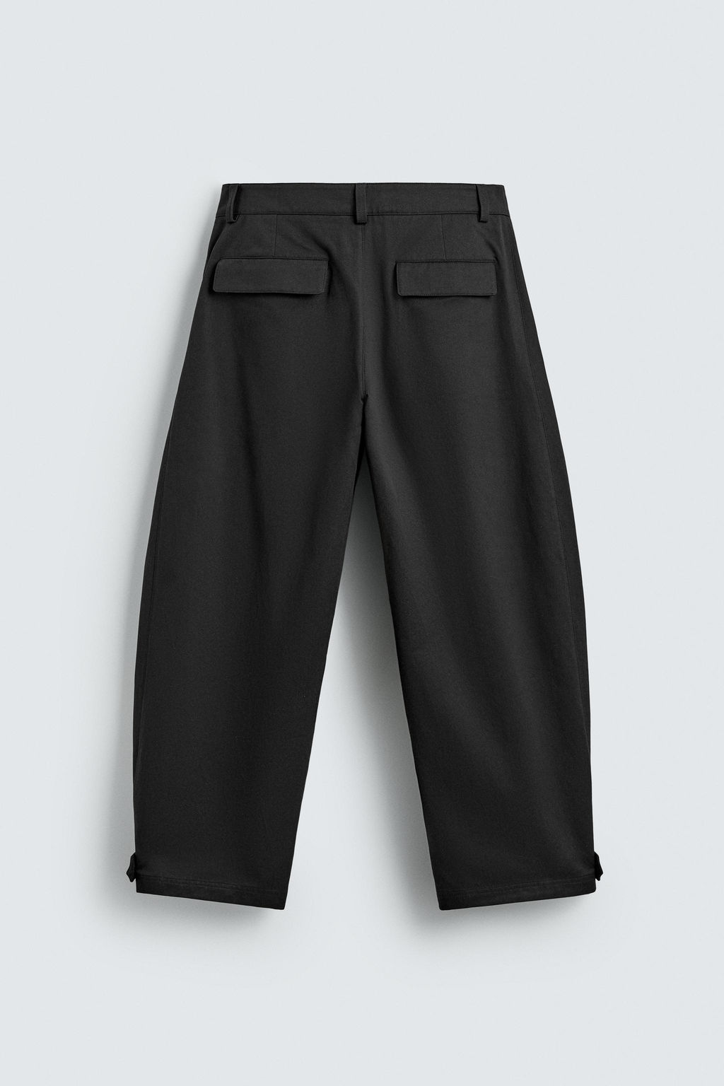 PANTAL?N RELAXED FIT BAJO AJUSTABLE / Negro - Zara фото 8