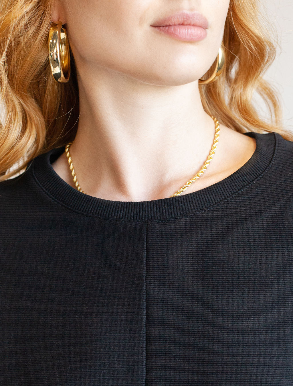 Джемпер из плотного полотна в рубчик - Vilatte фото 2