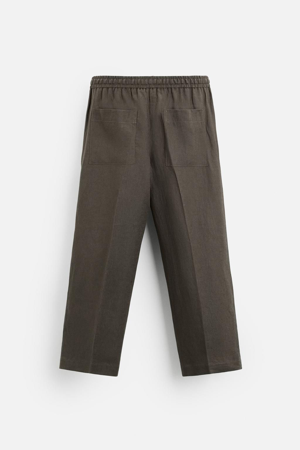 100% LINEN TROUSERS - Zara фото 26