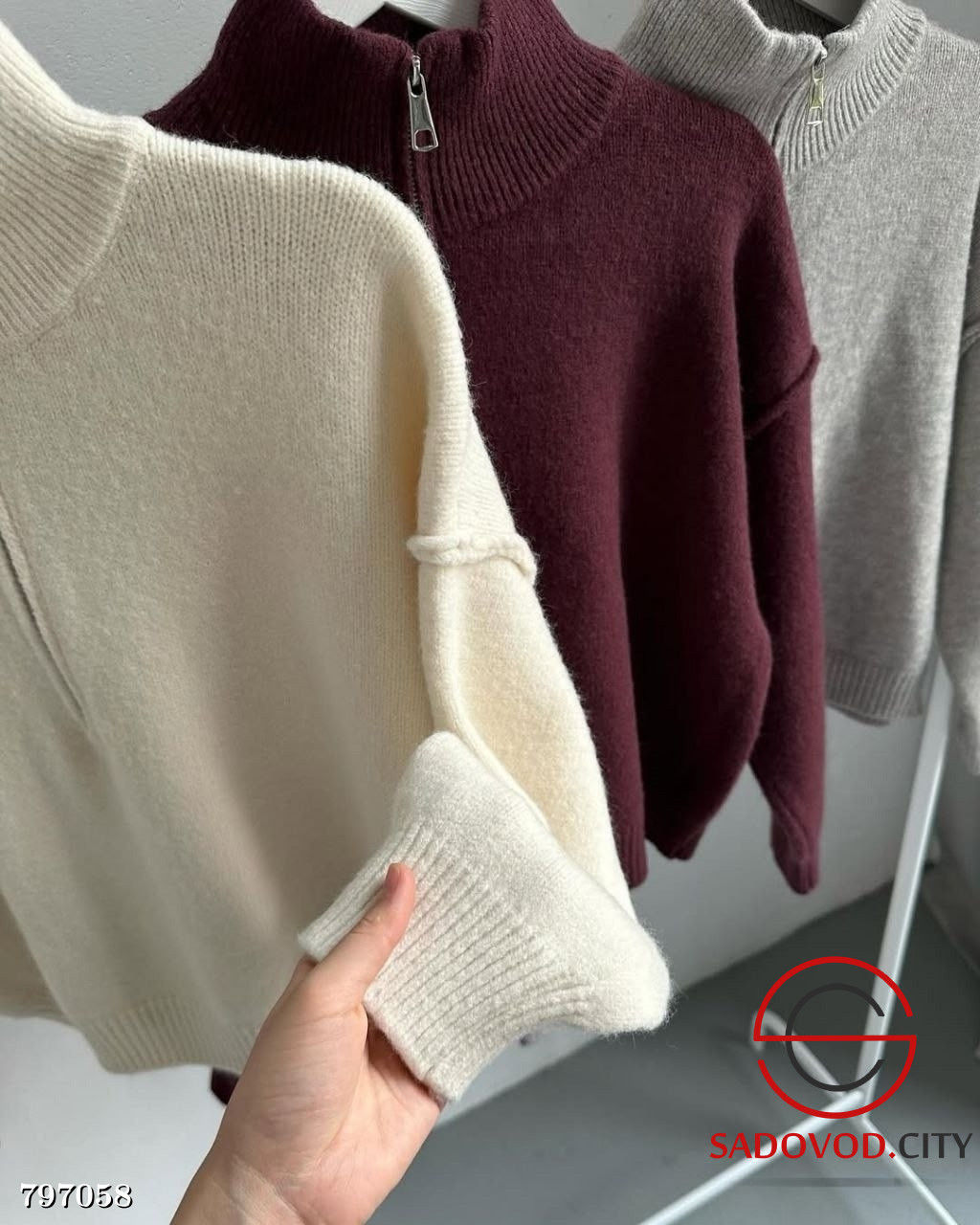 Кофты вязанная с молнией - Bruno фото 3