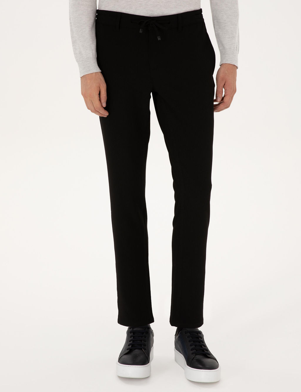 Siyah Slim Fit Kanvas Pantolon - Pierre cardin фото 2