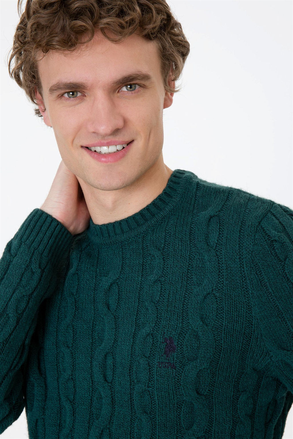 Мужской зеленый свитер Неожиданная скидка в корзине - U.s. polo assn фото 2