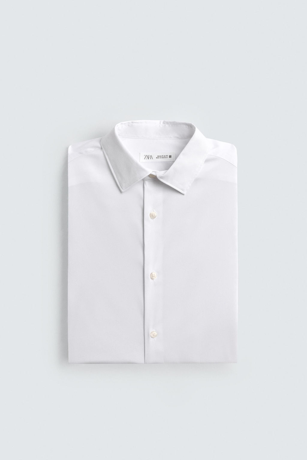 SLIM FIT SHIRT WITH CUFFLINKS - Zara фото 8