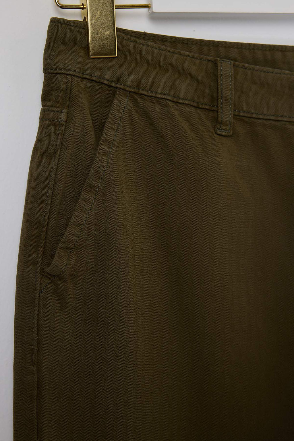 Haki DOKUMLU Yuksek Bel %100 Pamuk Wide Leg Jeans TWOSS26JE00014