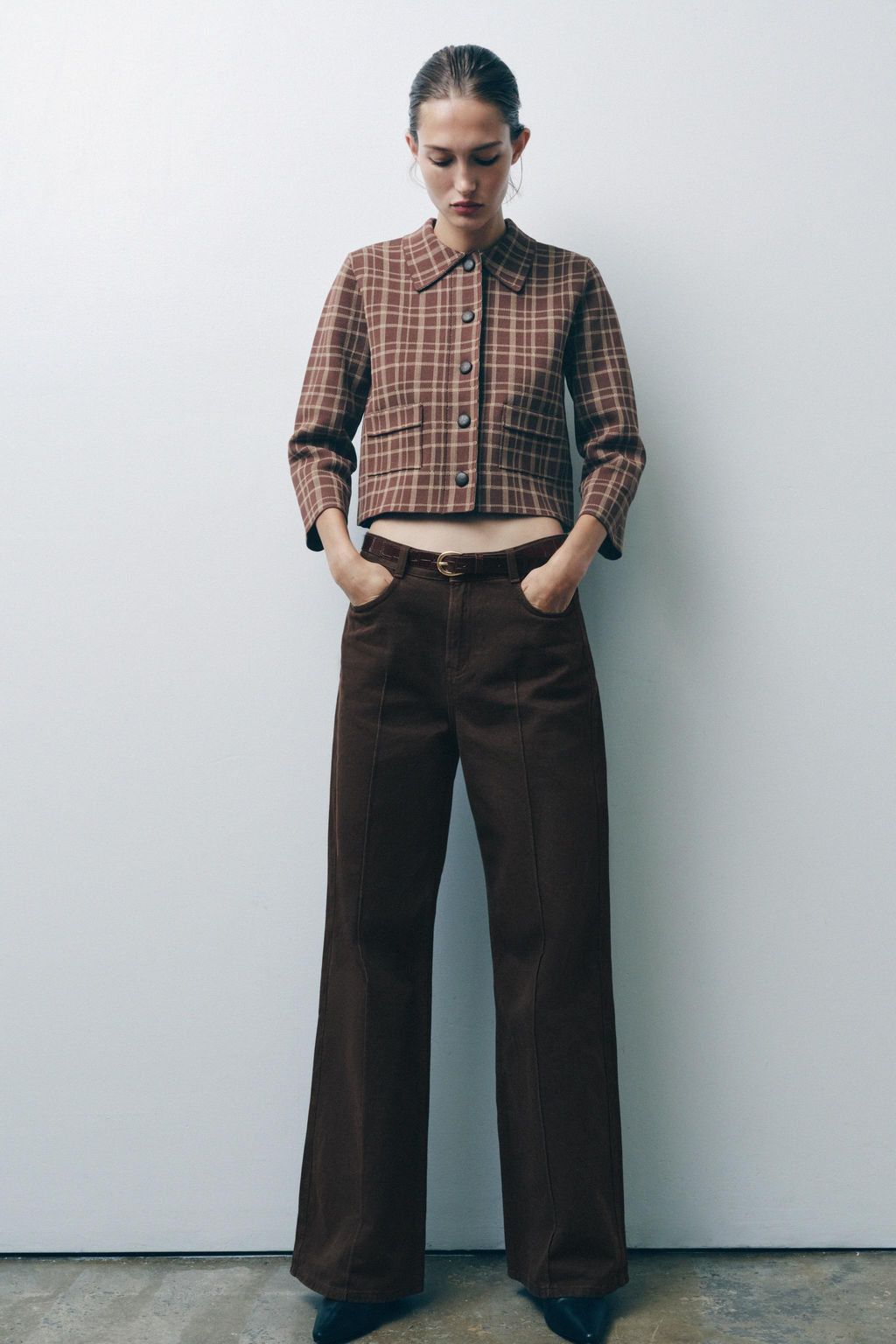 CHECK CARDIGAN - Zara фото 6