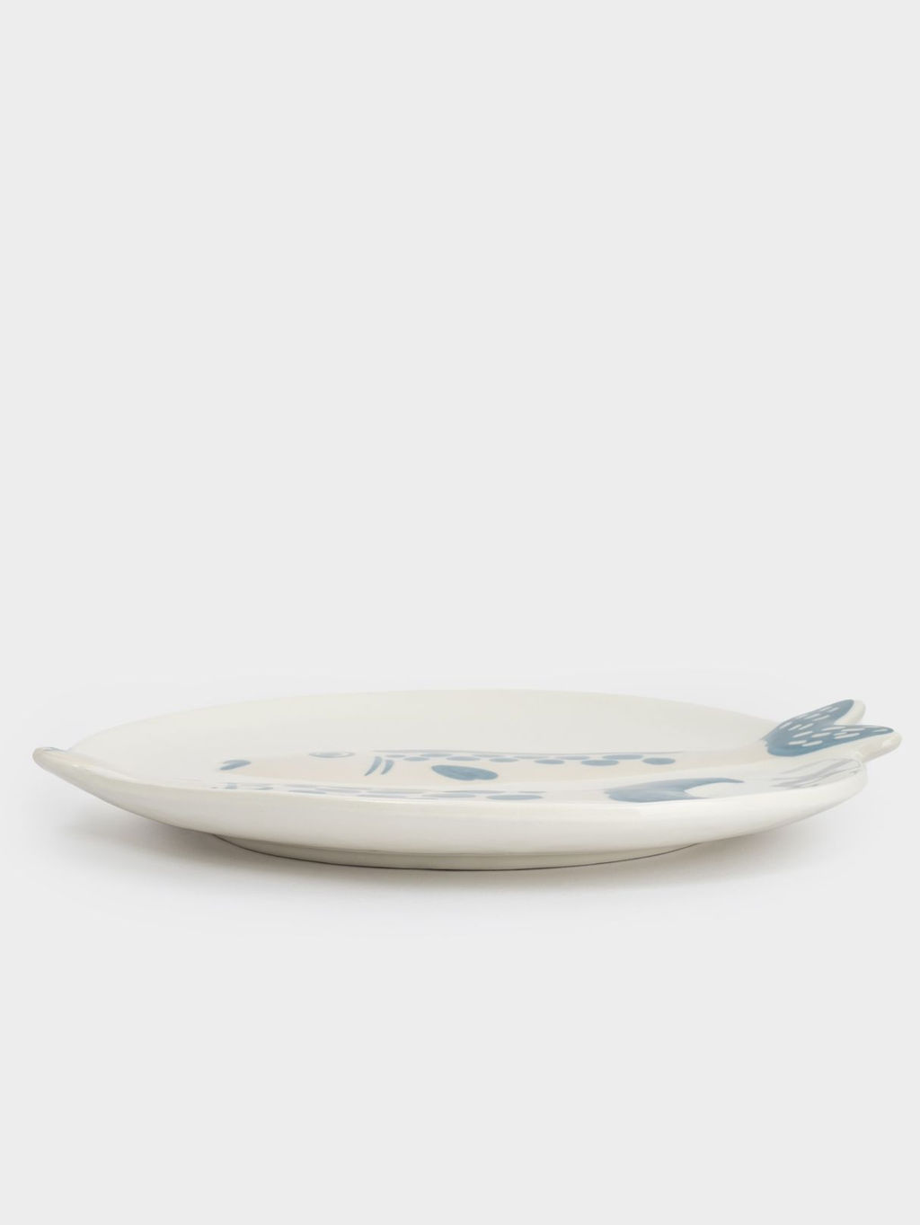 Блюдо, 26х23 см, керамика, молочно-голубое, Рыбки, Sea world - Anna lafarg фото 3